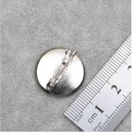 Основа для броши, круглая, 2см